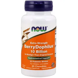 Now Foods BerryDophilus(TM) Extra Strength 10 Billion (50 Kautabletten)