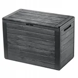Kadax Gartenkiste 190 l 190 x 80 x 60 cm Anthrazit