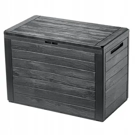 Kadax Gartenkiste 190 l 190 x 80 x 60 cm Anthrazit
