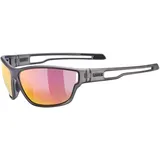 Uvex Sportstyle 806 Sonnenbrille Smoke mat, - Mirror Red/CAT3