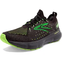 Brooks Herren Glycerin StealthFit 20 Neutral Laufschuh, Schwarz/Perl/Grüner Gecko, 47.5 EU - 47.5 EU
