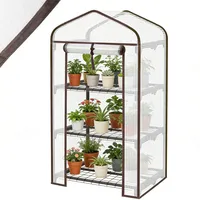 Sekey Tomatengewächshaus Foliengewächshaus Gewächshaus Balkon Garten Winterfest Tomatenhaus BxTxH 50x45x105cm 3 Etagen Flexible Pflanzhöhe UV-S... - Weiß