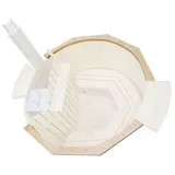 FinnTherm Badebottich Umrandung für Badefass Bergen Ø 160, in Naturbelassen beige