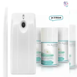 Blanc HYGIENIC Raumduft SET: Duftspender mit Tag/Nacht Modus + 3 Duftdosen