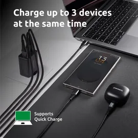 Intenso Power Adapter W65ACC, GaN Ladegerät, schwarz