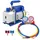 Vevor 3CFM Leere einstufige Vakuumpumpe, 1/4HP Vakuumpumpe 2-Wege Unterdruckpumpe Klimaanlage, 220V Vakuumpumpe Unterdruckpumpe