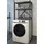 VCM Insasi Waschmaschinenschrank 66 x 160 x 34 cm Schwarz