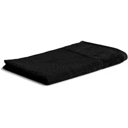 Gästehandtuch MÖVE "Bamboo Luxe", schwarz, B:30cm L:50cm, Walkfrottier, Obermaterial: 60% Baumwolle, 40% Viskose, Handtücher (Packung), besonders weich & voluminös