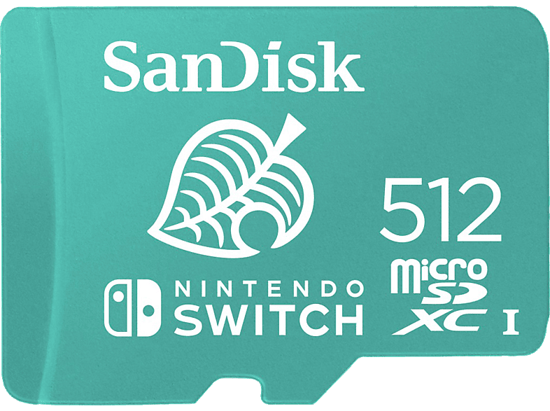 SANDISK microSDXCTM, Speicherkarte für Nintendo Switch 512 GB, Mehrfarbig