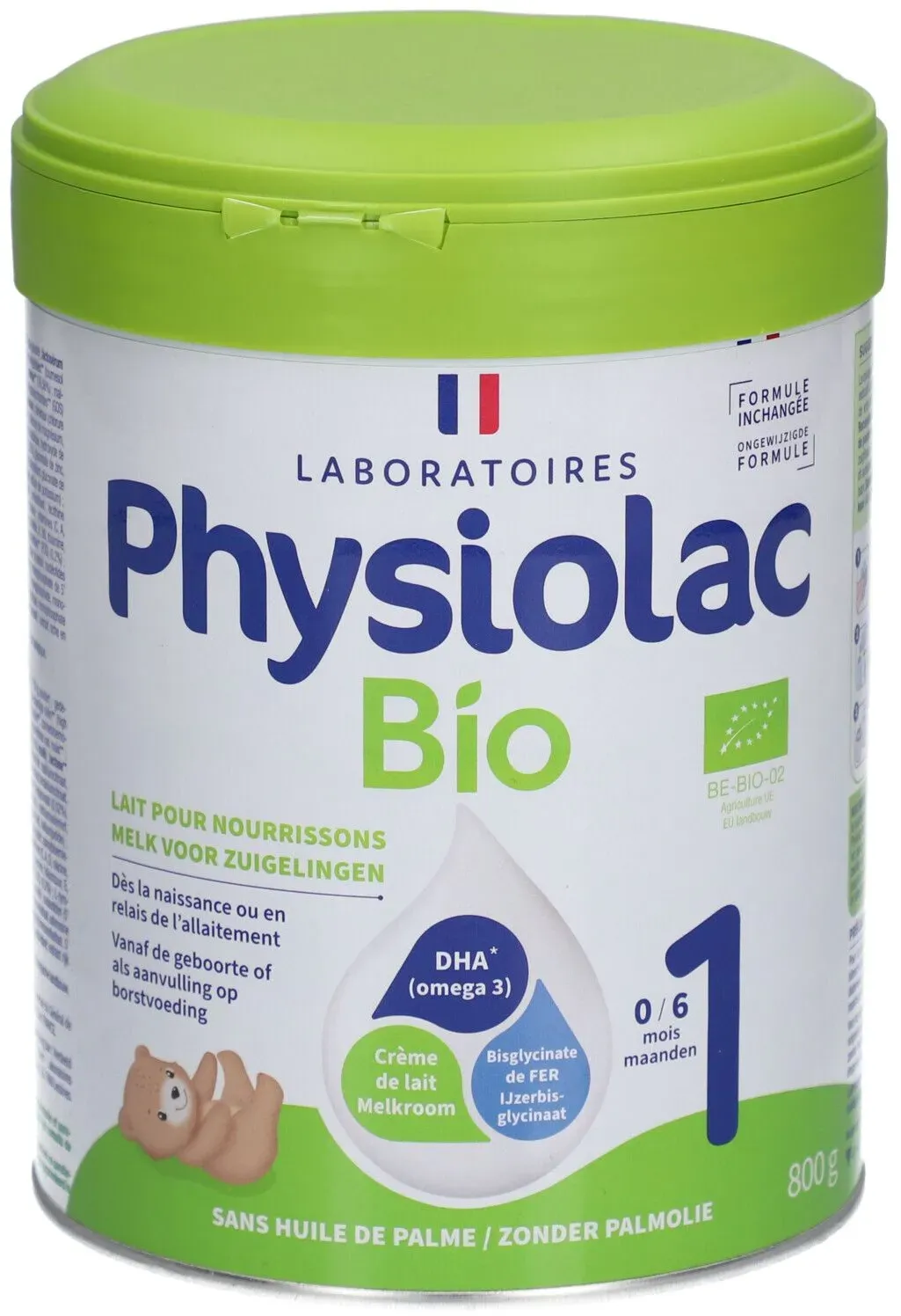 Physiolac Bio 1 Nieuwe Formule 800 g Poeder