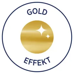Weihnachtsetikett Kreise weiß/gold Z-DESIGN 52097