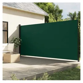 vidaXL Seitenmarkise Ausziehbar Dunkelgrün 200 x 600 cm