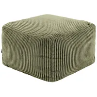 I.C.O.N. Icon Amara Hocker, Salbeigrün, Flauschiger Cord Stoff, Sitzsack