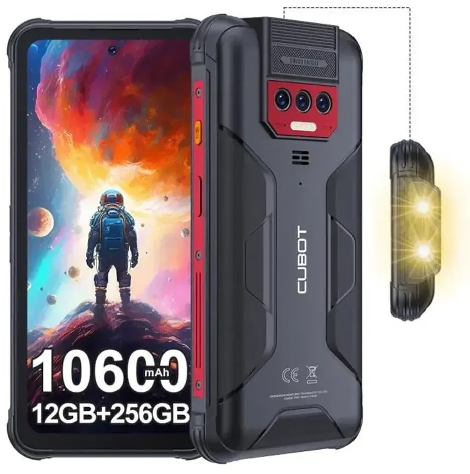 Cubot KingKong 8 Smartphone 12go 256go-Akku von 10600 mah (18w)- Android 13-Bildschirm 