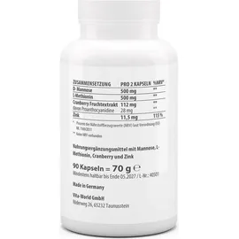 VITA-WORLD Cranberry + D-Mannose Kapseln 90 St.