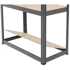 Juskys Lagerregal Easy 2er Set 160 x 80 x 40 cm - Grau