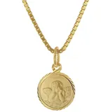 trendor 41201 Kinder-Anhänger Gold 333 Schutzengel mit vergoldeter Silberkette, 40 cm