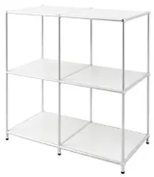 floordirekt Concept Epure Stahl Beistelltisch 780 x 400 x 820 mm Weiß