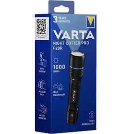 Varta Taschenlampe Night Cutter Pro F20R mit Akku