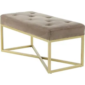 Kayoom Hockerbank Cameron 125 Polyester 90 x 40 x 40 cm Braun