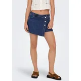 Only Jeansshorts ONLLESLY REG LB DNM SKORT BJ NOOS Baumwolle, Regular Waist, Hosenrock blau L (40)