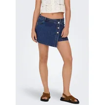 Only Jeansshorts ONLLESLY REG LB DNM SKORT BJ NOOS Baumwolle, Regular Waist, Hosenrock blau L (40)