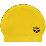 Arena Unisex-Erwachsene Badekappe aus weichem Latex für Training und Fitness, elastische Badekappe für langes Haar, verstärkter Rand, Gelb