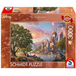 Schmidt Spiele Puzzle Thomas Kinkade Studios: Belle's Magical World, 3000 Puzzleteile