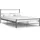 vidaXL Bettgestell Grau Metall 120x200 cm