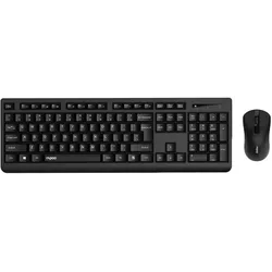 Rapoo X1700, Kabellos, QWERTZ, Schwarz, Maus enthalten