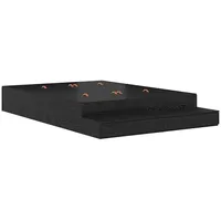 VidaXL Stauraum-Bettgestell Schwarz Eiche 160x200 cm