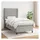 vidaXL Boxspringbett 100 x 200 cm Hellgrau