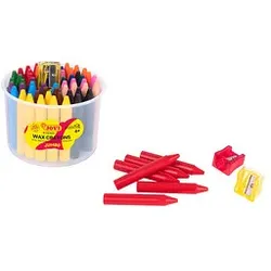 JOVI Wax Crayons Jumbo Wachsmalstifte farbsortiert, 60 St.