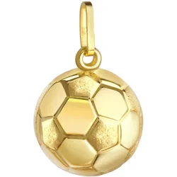 Ketten-Anhänger FIRETTI "Schmuck Geschenk Gold 375 Halsschmuck Anhänger Halskette Fußball", gold (gelbgoldfarben), Schmuckanhänger, Herren, Gelbgold 375, 1,15 g