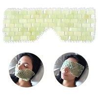 Jade Augenmaske, natürliche wiederverwendbare Jade Augenmaske, kühlende Schlaf Augenmaske, grüne Jade Augenmaske für geschwollene Augen/Anti-Falten/Sinus Relief (1pc)