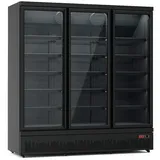 CombiSteel Gastro Flaschenkühlschrank Kühlschrank Gewerbekühlschrank 1600 L 1880x710x1997mm Schwarz | + GT24 Geschirrtuch