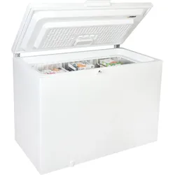 BAUKNECHT Gefriertruhe "GTE 220", C (A-G), silber (weiß), B/H/T: 118cm x 91,6cm x 69,8cm, Gefriertruhen