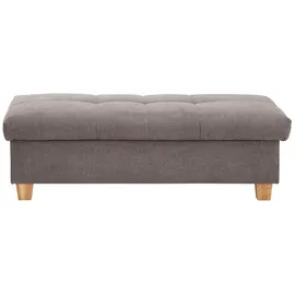 Home Affaire Hocker Lyla mit Stauraum 131 x 42 x 61 cm Grau