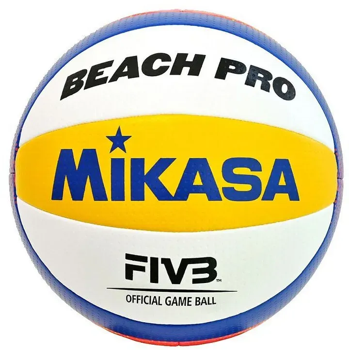 Mikasa Volleyball Beachvolleyball Beach Pro BV550C, "TwinSTLock"-Naht-Technologie für bessere Wasserfestigkeit