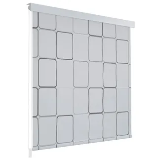 vidaXL Duschrollo 80 x 240 cm weiß