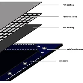 vidaXL Abdeckplane 4 x 7 m Grau