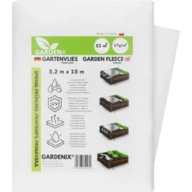 GARDENIX Frostschutz Pflanzen Wachstumsvlies Unkrautvlies 3,2m x 10m