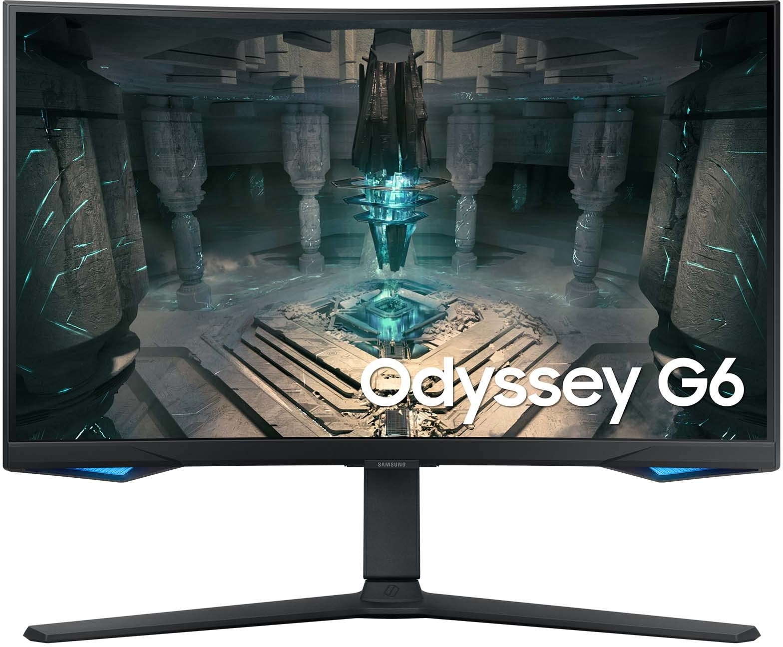 Samsung Odyssey G65B Smart Gaming Monitor S27BG650EU, 27 Zoll, VA-Panel, WQHD-Auflösung, AMD FreeSync Premium Pro, 1000R Bildschirmkrümmung, 1 ms (G/G) Reaktionszeit, Bildwiederholrate 240 Hz, Schwarz