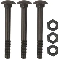 Sonneck Sonneck, - Langbänder einseitig gerollt, ohne Kegel, inkl. Schraubenset,schwarz