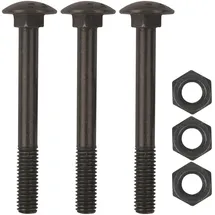Sonneck Sonneck, - Langbänder einseitig gerollt, ohne Kegel, inkl. Schraubenset,schwarz