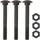 Sonneck Sonneck, - Langbänder einseitig gerollt, ohne Kegel, inkl. Schraubenset,schwarz