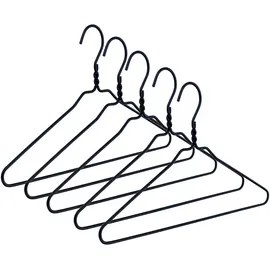 Songmics Kleiderbügelset, Schwarz, Metall, cm, Garderobe, Kleiderbügel