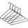 Songmics Kleiderbügelset, Schwarz, Metall, cm, Garderobe, Kleiderbügel