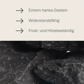 Schicker Mineral Basalt Gabionensteine anthrazit 60-120 mm - 25 kg, Sack