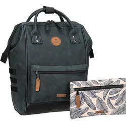 Cabaia Adventurer Vegan Nubuck Medium  in Le Havre (23 Liter), Rucksack / Backpack - Schwarz
